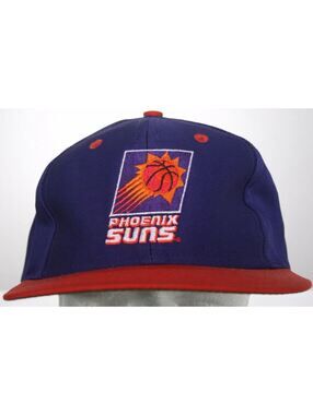 New Vintage Phoenix Suns Logo 7 Snapback Cap Hat 1990s Deadstock NBA Basketball